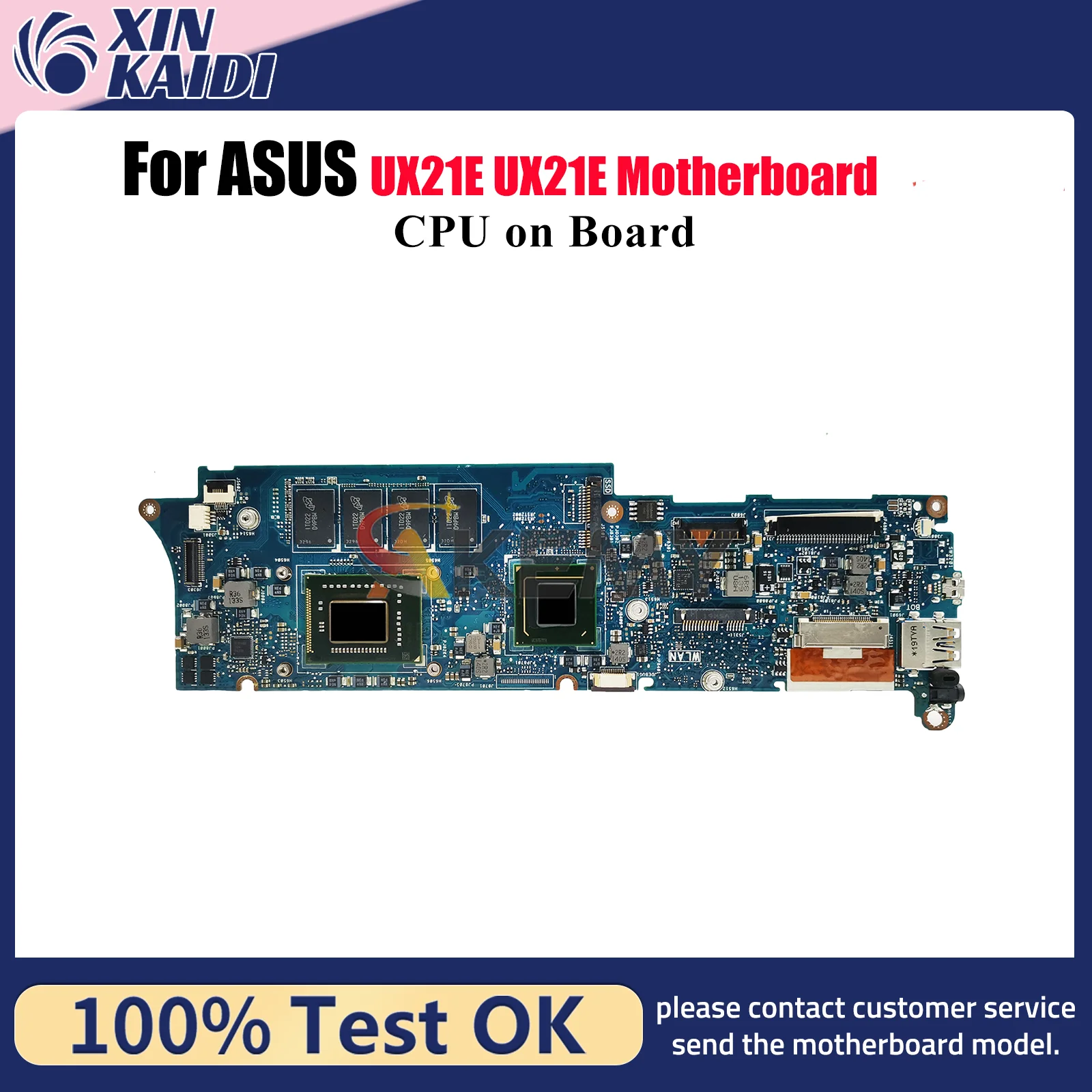 Placa base para ordenador portátil UX21E para ASUS ZenBook UX21E UX21E placa base para portátil con CPU 100% pruebas OK envío rápido de alta calidad