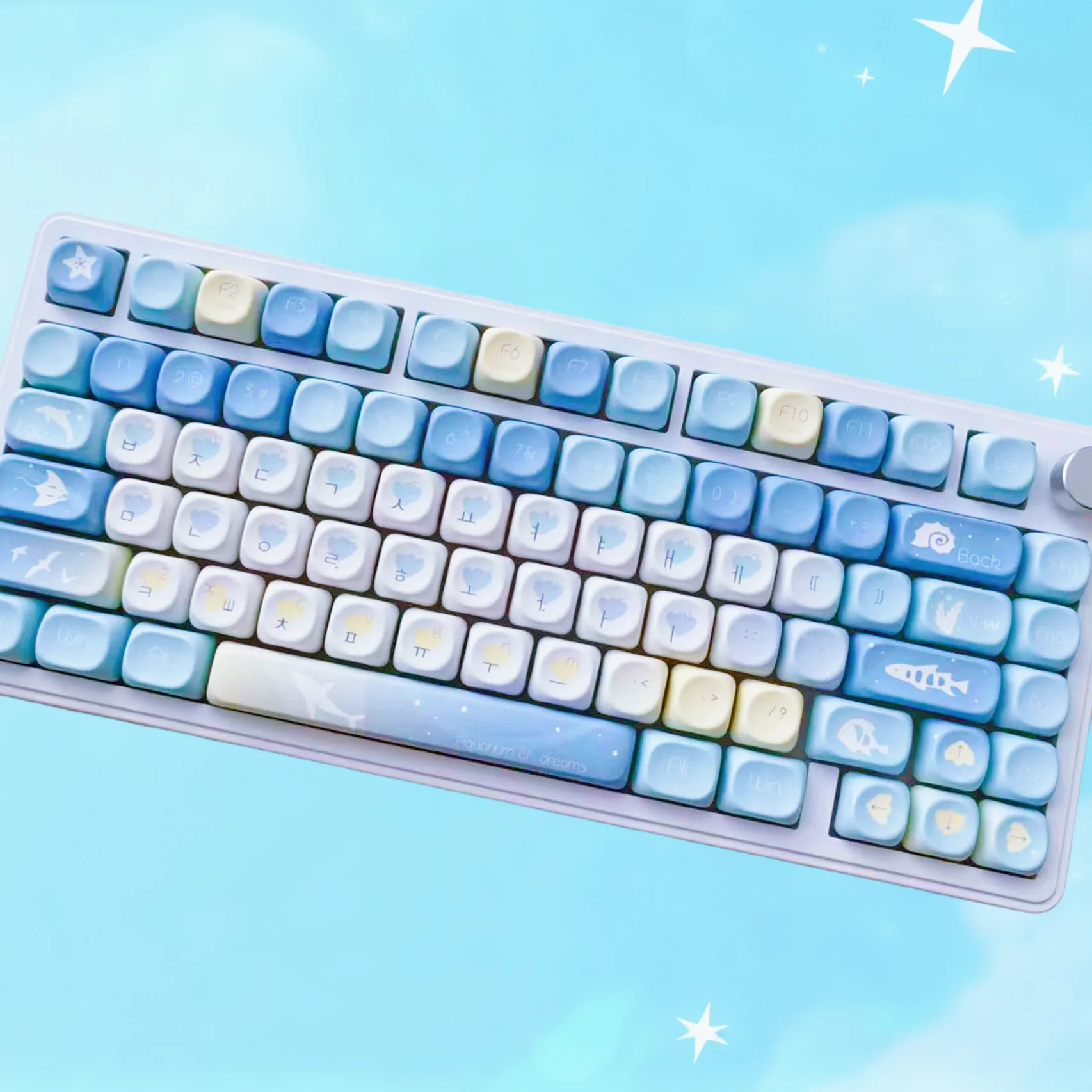 Dreamland Hub MOA perfil PBT teclas 130 teclas teclas de sublimación de tinte de cinco lados para teclado mecánico Cherry MX Switch - imagen 3