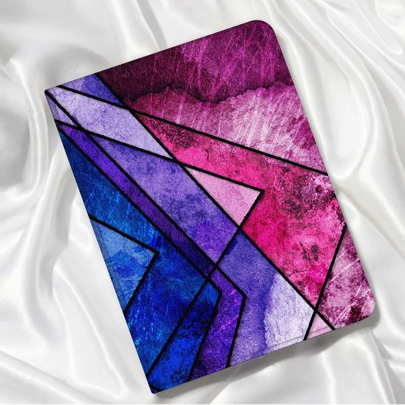 Funda creativa colorida geométrica para tableta Samsung Galaxy Tab S7 S8 S9 S10 11 12,4 13,1 FE Plus Lite pulgadas
