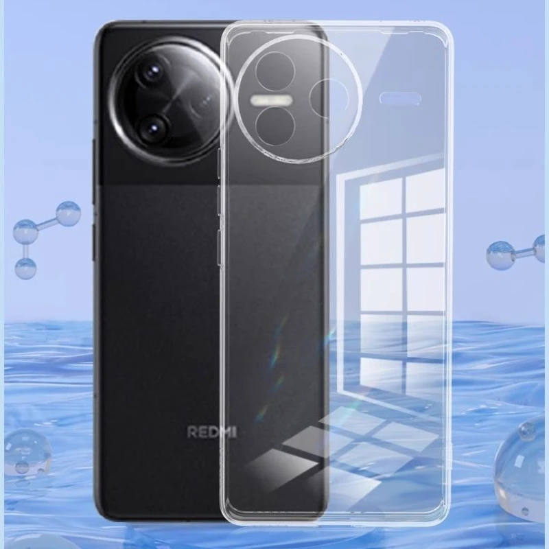 Para Xiaomi Redmi K80 Pro transparente suave TPU funda de silicona contraportada para Redmi K80 K80Pro carcasa protectora - imagen 2