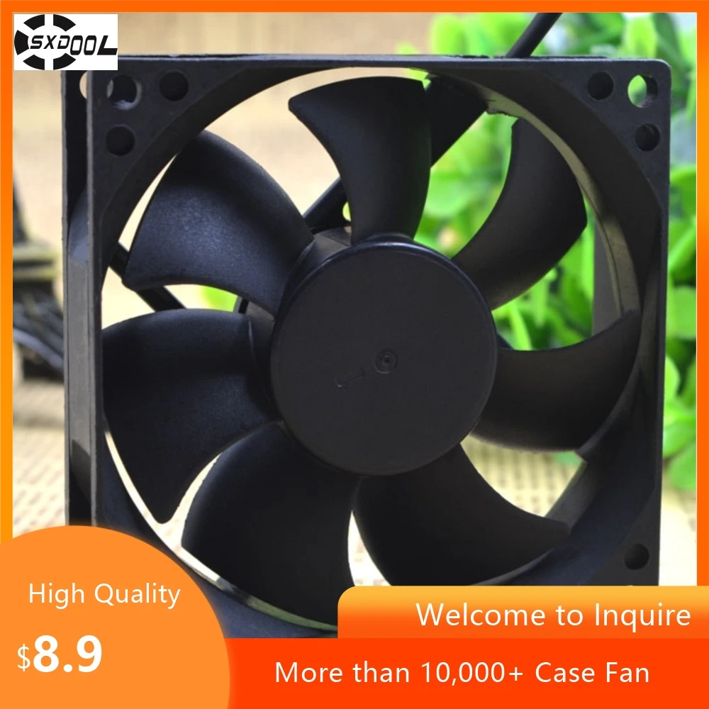 Ventilador 8025 de 80mm para AVC DS08025B12H 80x80x25mm 12V 0.3A doble bola 3000RPM ventilador PWM de 4 pines para PC y servidores - imagen 5