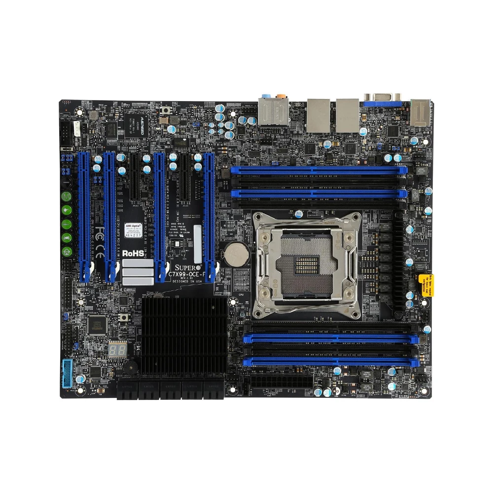 Placa base Supermicro C7X99-OCE-F LGA2011 compatible con i7-6800K 6900K E5-4669 2695 2690 2629 2683 1680 CPU IntelX99 4xDDR4 M.2 E-ATX - imagen 4