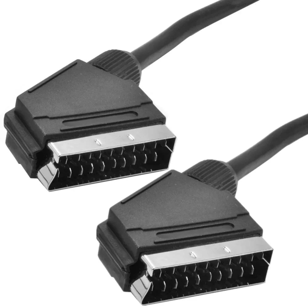 Cable Scart RGB, Cable Scart RGB de 21 pines, Cable de enlace de datos macho a macho, Cable Scart para convertidor de vídeo Scart Samsung TV - imagen 2