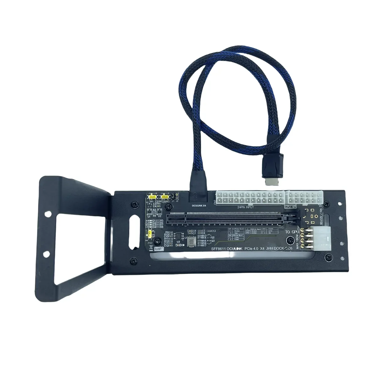 Base gráfica externa de 50CM y 80CM, soporte eGPU para ordenador portátil Oculink/M.2 NVMe GPU Dock PCIE 4,0 X4 Gen4 para tarjeta de expansión ATX SFX - imagen 2