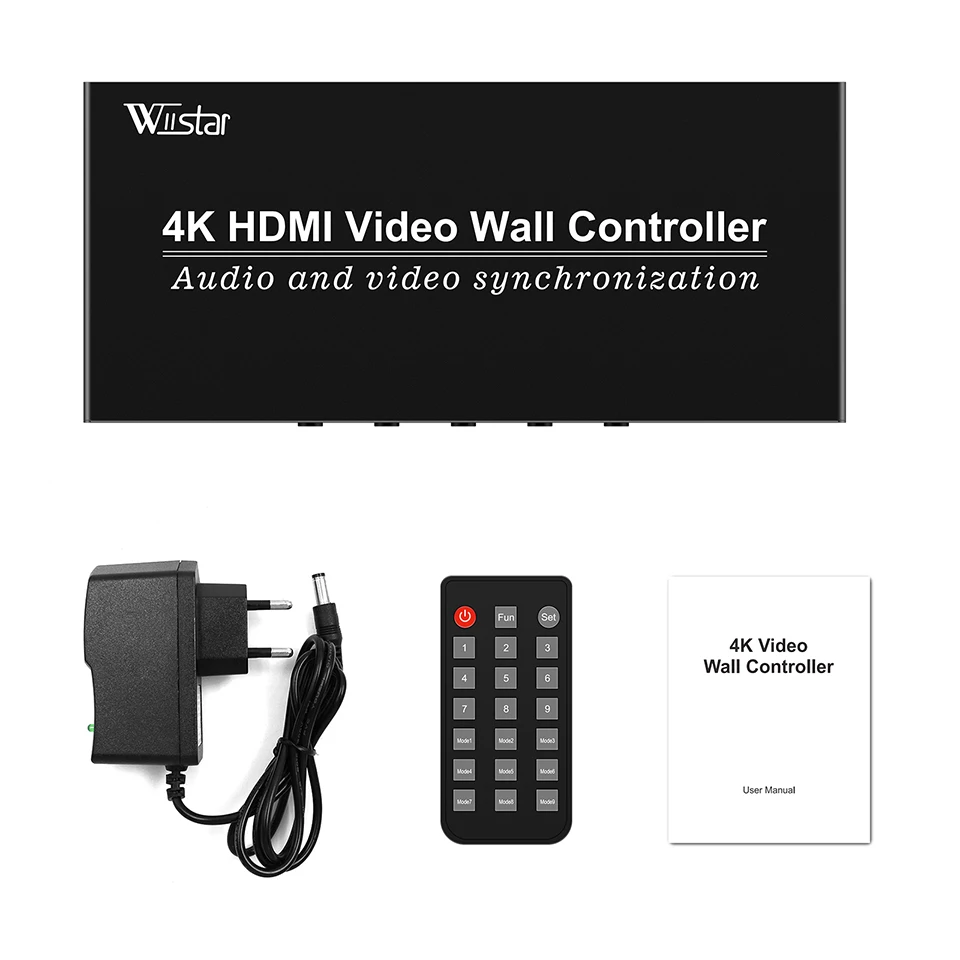 Controlador de pared de vídeo HDMI 4K, procesador de pared de vídeo HDMI 1x4 1X2 1X4 1X3 2X1 3x1 4X1, empalmador de procesador de pantalla multivideo