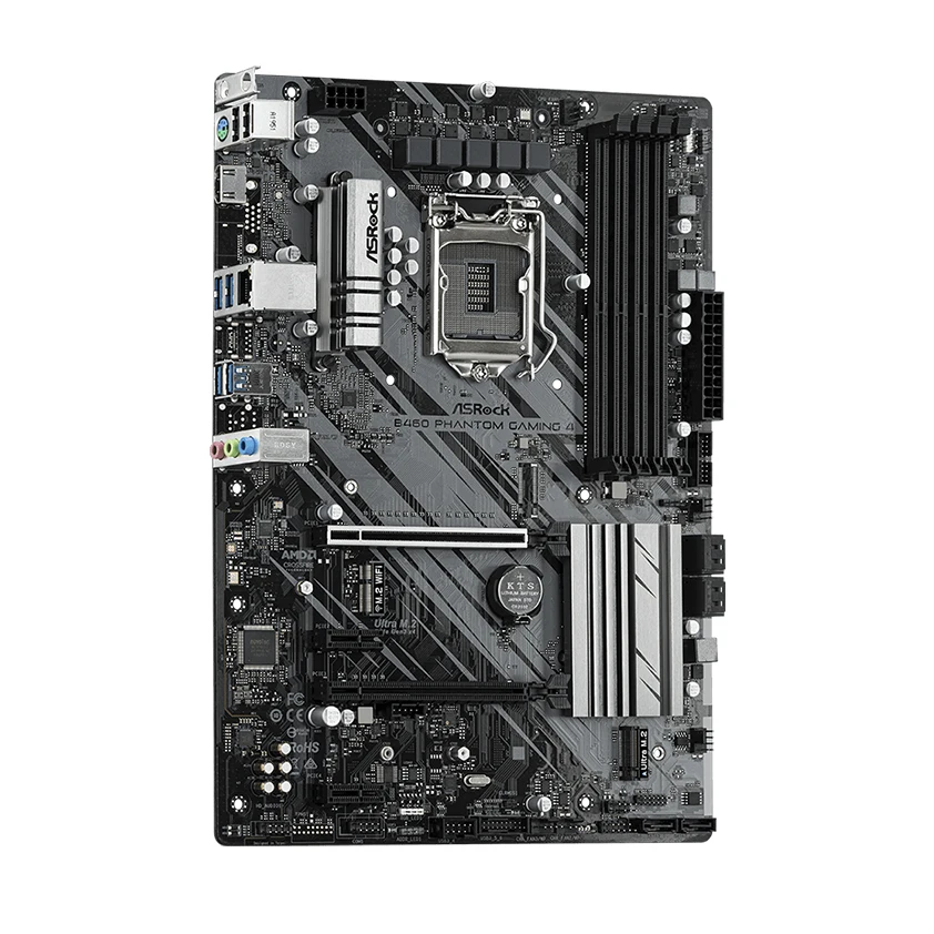 Placa base ASRock B460 PHANTOM GAMING 4 compatible con 10900K 10100F 10600KF 10400KF 10700k G6400 G5900 CPU DDR4 M.2 HDMI ATX LGA 1200 - imagen 2