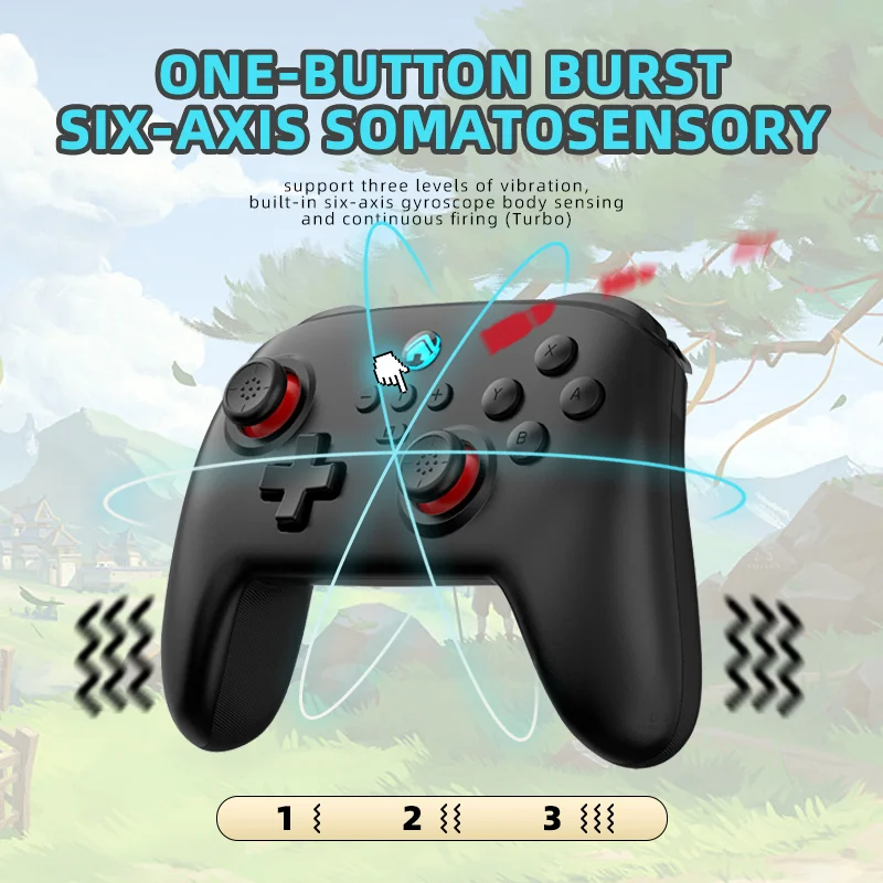 VILCORN 2025 Gamepad inalámbrico para Nintendo Switch 2 Pro controlador para Switch Series BT Joystick con pulgares de gran altura - imagen 5