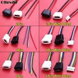 Conector USB tipo C impermeable hembra compresión directa