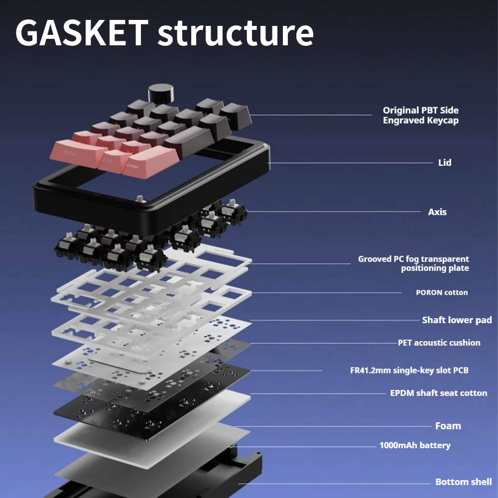 EWEADN NK20PAD teclado numérico inalámbrico Bluetooth ordenador de escritorio de oficina portátil teclado General caracteres de grabado lateral - imagen 4