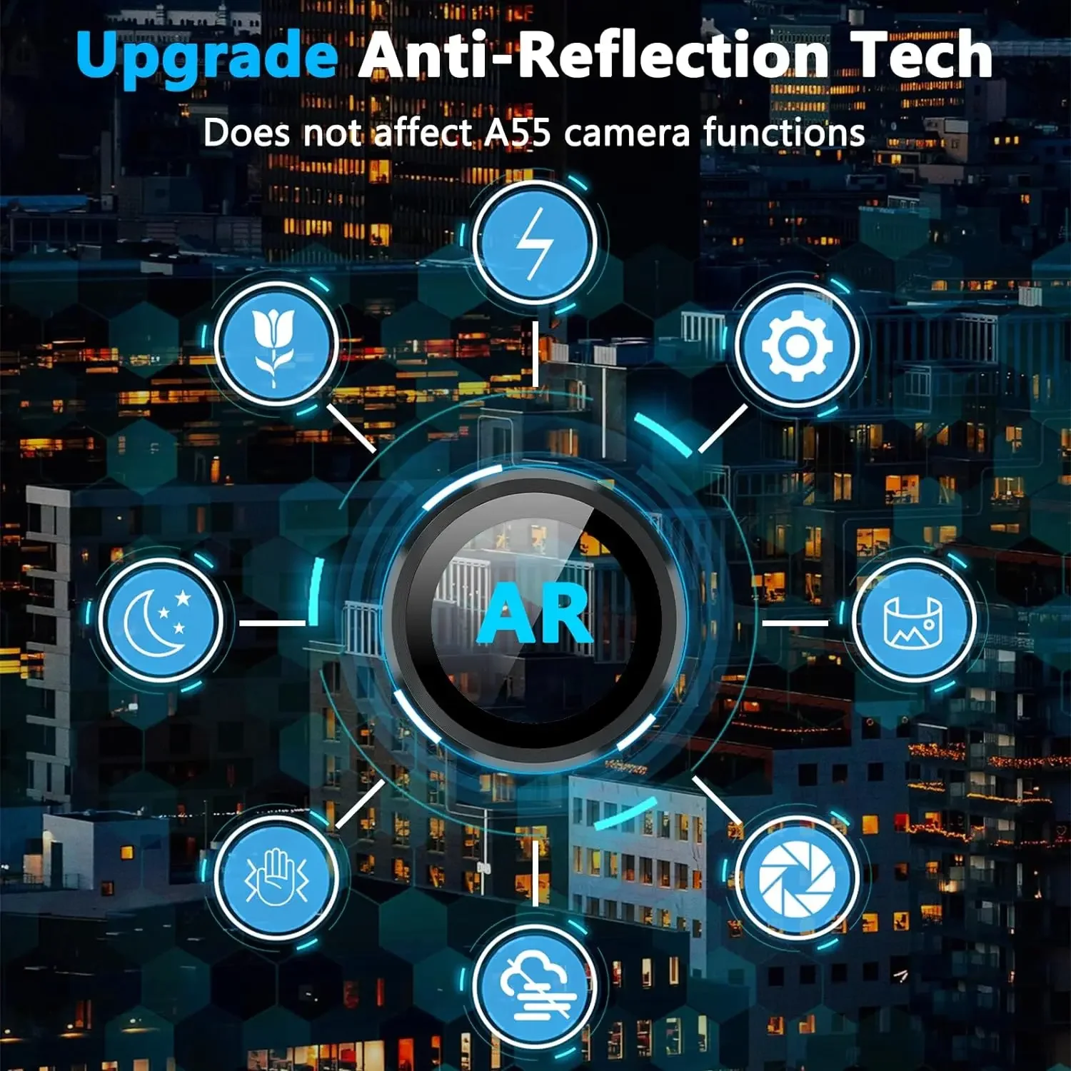 Protector de lente de cámara para Samsung Galaxy S25 A55 A25 A15 A35 5G S23 FE A54 A14 A24 Z Fold 4 Flip 5 S24 Plus protección - imagen 2