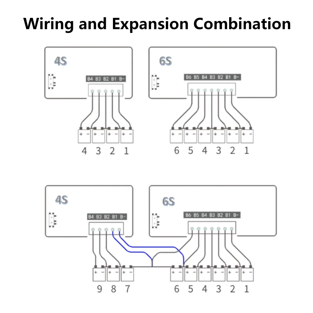 Placa de protección de carga de batería de litio 3S 4S 6S 6A, placa de ecualización activa de alta precisión Bms para varias baterías de litio - imagen 4