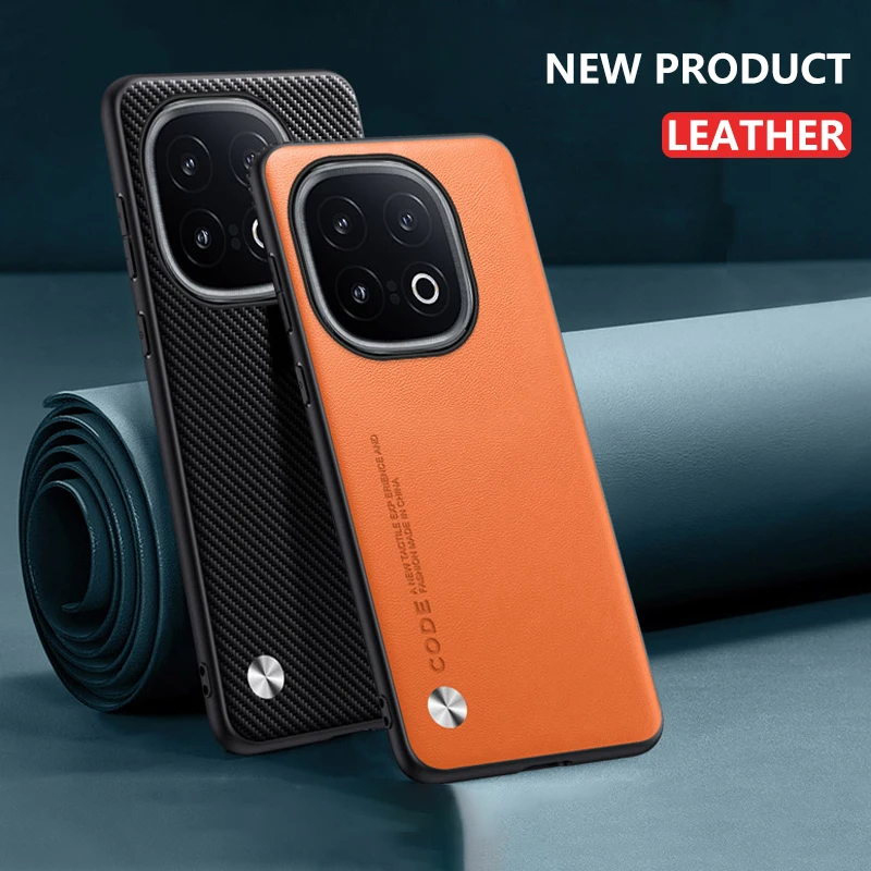 Funda para vivo iQOO 13 5G iQ00 13 cuero fibra de carbono protección de silicona dura a prueba de golpes funda de teléfono vivoiQOO13 V2408A Shell - imagen 4