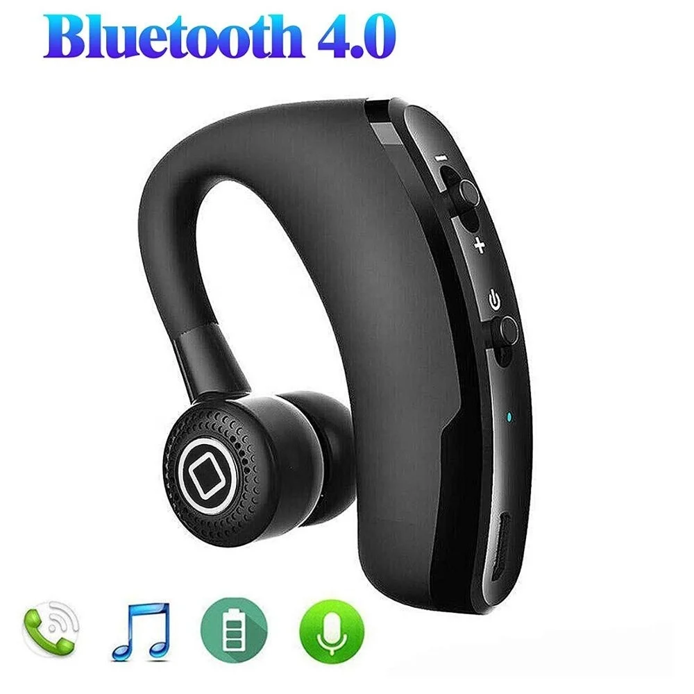 Auriculares inalámbricos V9 con Bluetooth 5,0, dispositivo de audio estéreo con Control de voz, manos libres, Mini auriculares TWS para coche, Kit deportivo - imagen 4