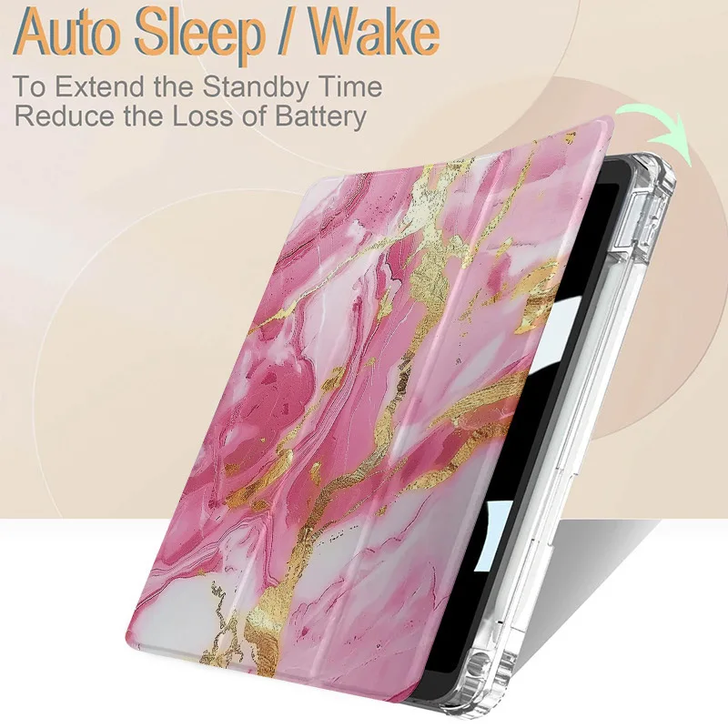 Con estuches para lápices para iPad A16 11. a generación, Funda acrílica para tableta de 11 pulgadas para iPad 10, Funda Capa de 10. a generación - imagen 4