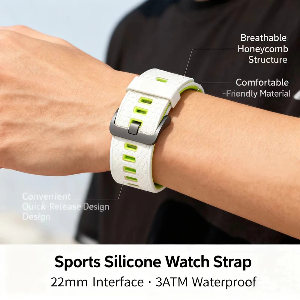 Correa deportiva para hombre y mujer, Correa de silicona para Xiaomi Watch S4 S3 S2 S1 Pro, Correa para Mi Watch S1, banda Universal activa - imagen 4