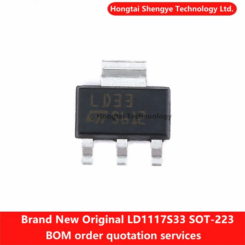 Nuevo Original LD1117S33CTR SOT-223 regulador de voltaje fijo LDO Chip