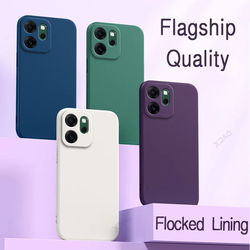 Fundas protectoras suaves anticaídas a prueba de golpes para OPPO Reno14 F Reno 14F CPH2743 6,57 "fundas cuadradas originales de silicona líquida para teléfono - imagen 2