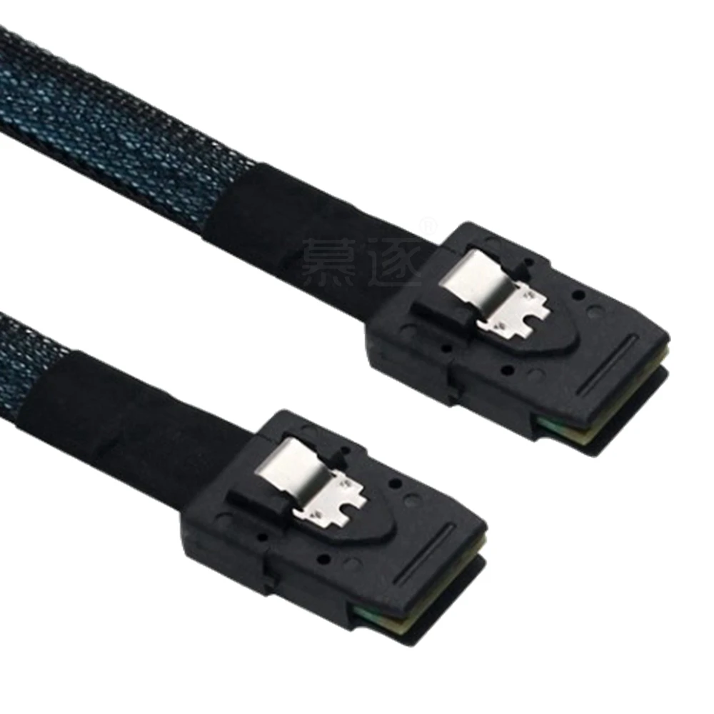 1 unidad de 0,5 m y 1m Mini SAS 36P SFF-8087 macho a Mini SAS 36P servidor macho HDD Cable de transmisión de datos trenza de nailon - imagen 2