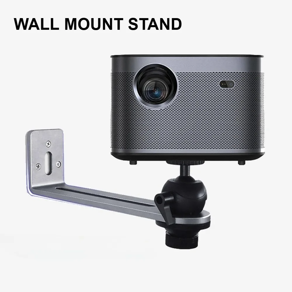 Soporte para proyector portátil 360 °   Soporte de montaje en pared giratorio, tornillo Universal 1/4 para soporte de proyector XGIMI JMGO Dangbei