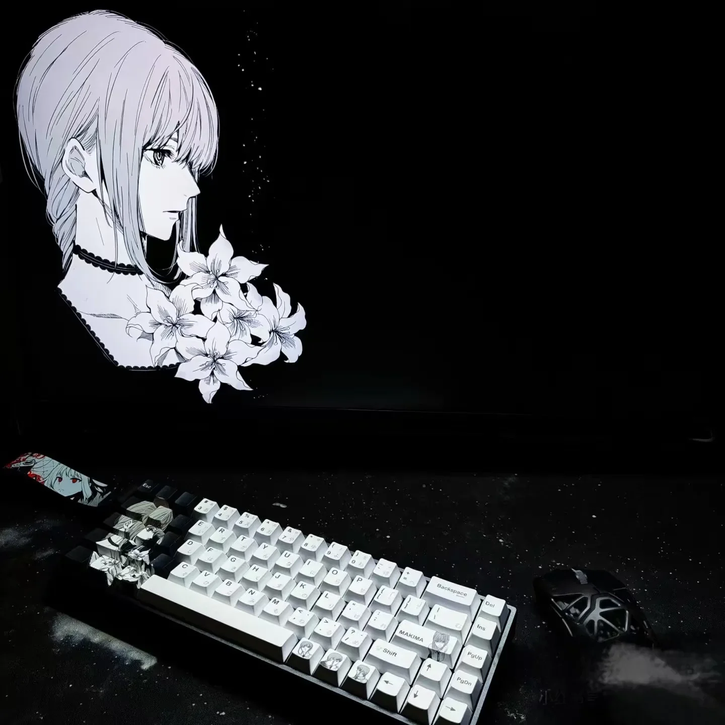 142 teclas Makima Anime Keycaps PBT Alice Keycap Chreey Keycaps Japón Key Cap Dye-sub tapas de teclado mecánico para 64/68/71/108 - imagen 3