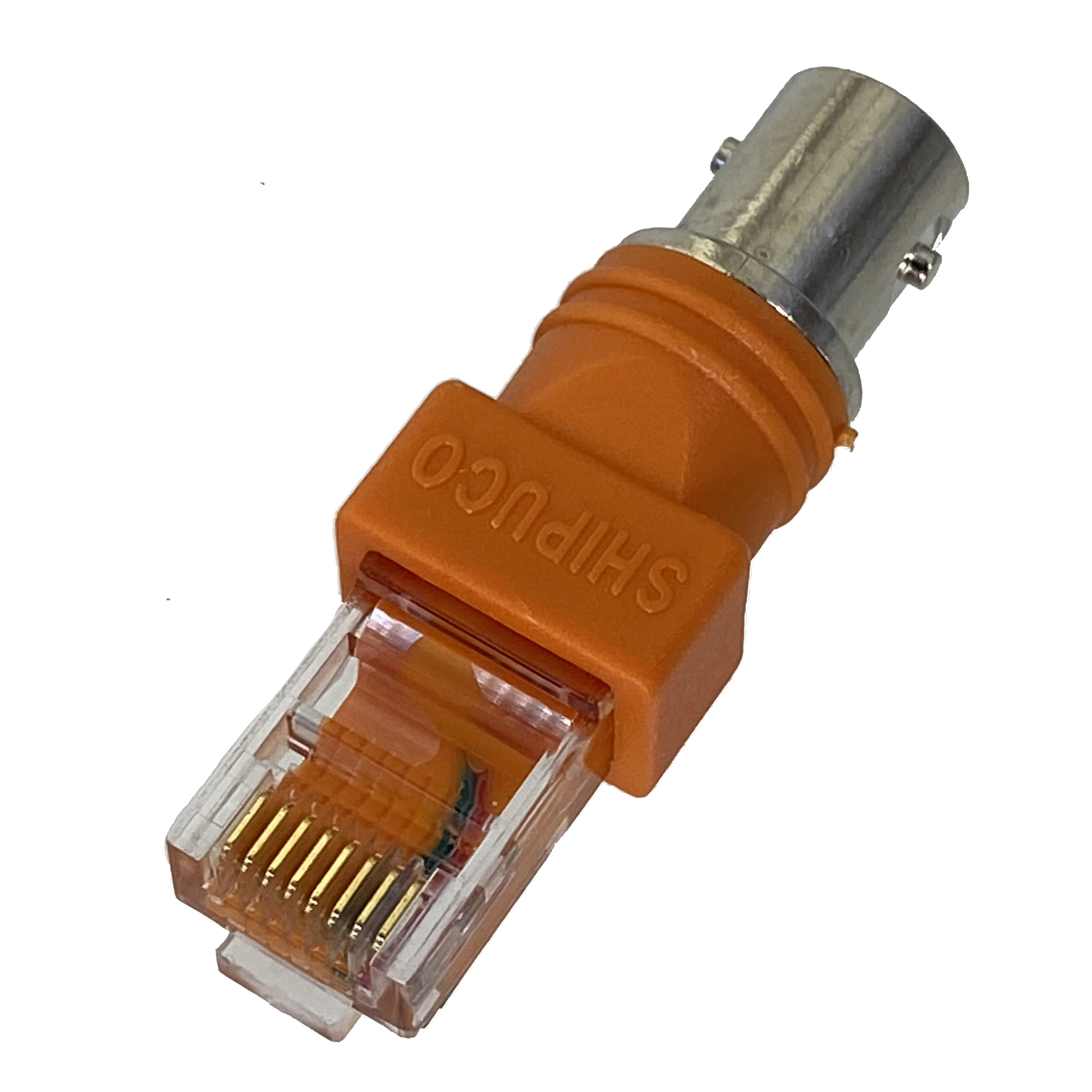 Conector de piezas BNC hembra a RJ45 macho, adaptador RF Coaxial de alta calidad, 1 ud. - imagen 2