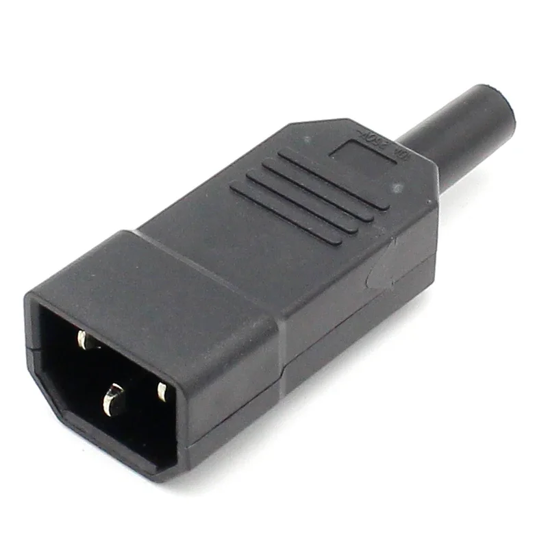 Enchufe macho IEC C13, conector de alimentación recargable de 3 pines, enchufe de CA, color negro, 10A, 250V, 1 piezas, nuevo precio al por mayor - imagen 5