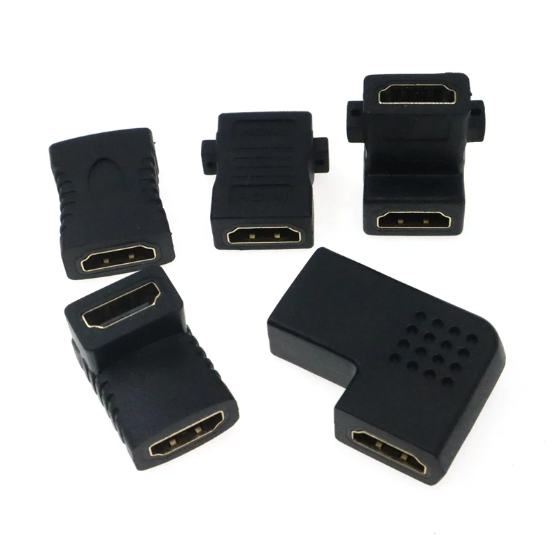 Adaptador HD Micro Mini compatible con HDMI, adaptador de ángulo recto de 90 grados, HDMI de 270 grados, conector acodado HDMI macho a hembra - imagen 2