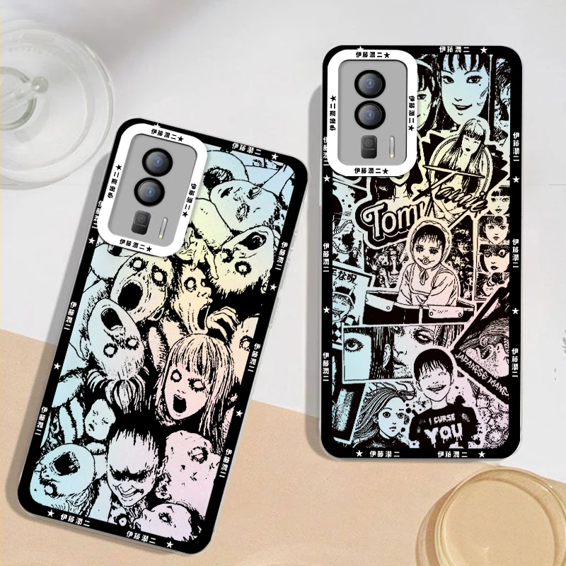 Junji Ito-cómics de terror para Poco M3, M4, X3, X4, NFC, X5, F3, Redmi Note 9, 10, 11, 12, 13 Pro, 4G, Ojos de Ángel, funda transparente para teléfono - imagen 3