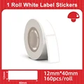 1 roll white sticker