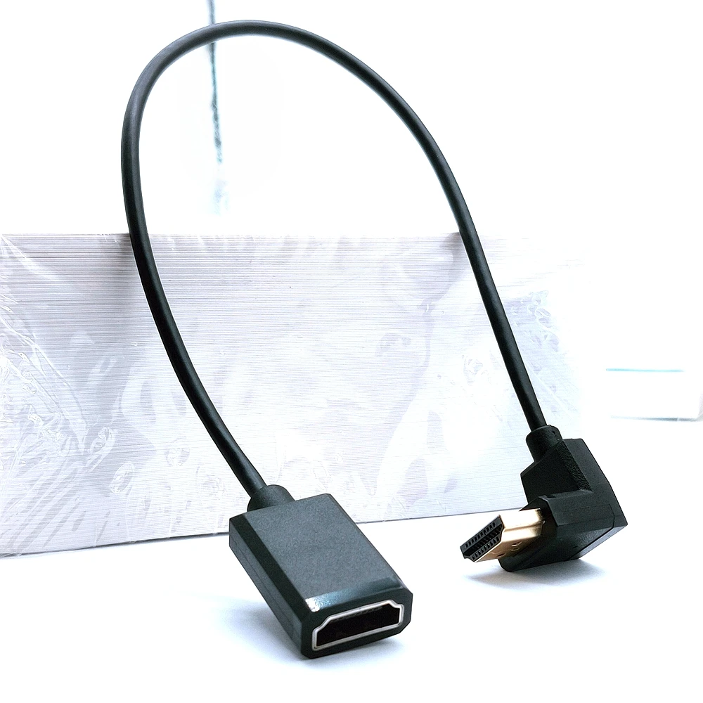 Cable de conexión de vídeo HD codo cable HDMI versión 2,0 4K60hz monitor de ordenador portátil proyector TV universal - imagen 4