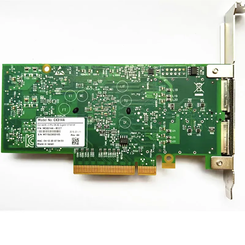 Adaptador de tarjeta de red de fibra óptica Original CX314A MCX314A-BCCT 40GB Ethernet 40GbE CX314A ConnectX-3 Pro QSFP + tarjeta PCIe - imagen 2