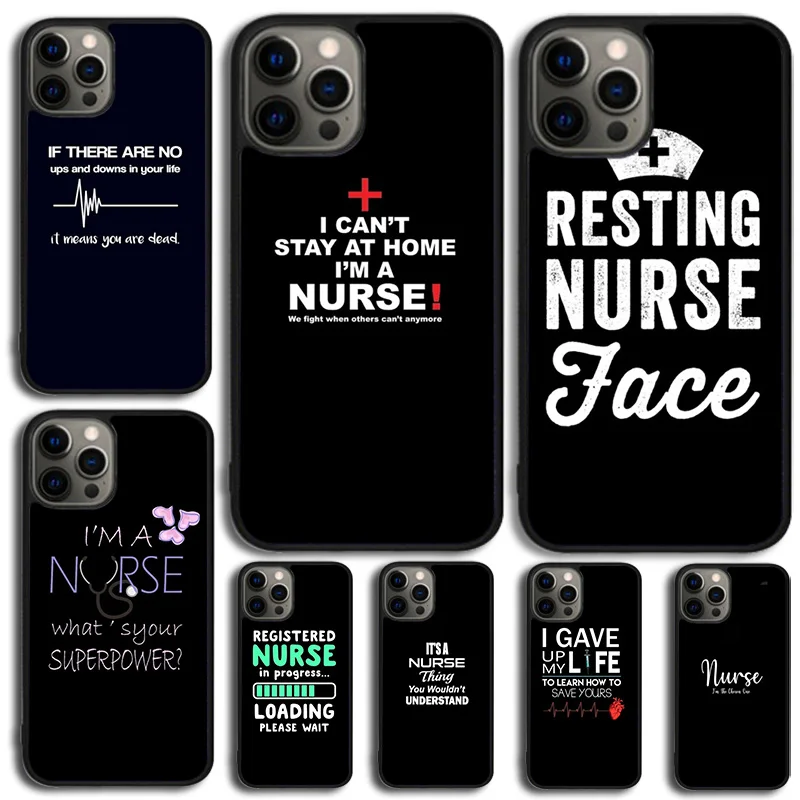 Medicina mantener la calma soy enfermera funda de teléfono para iPhone 17 Air 15 Pro MAX 16 Plus 14 11 12 13
