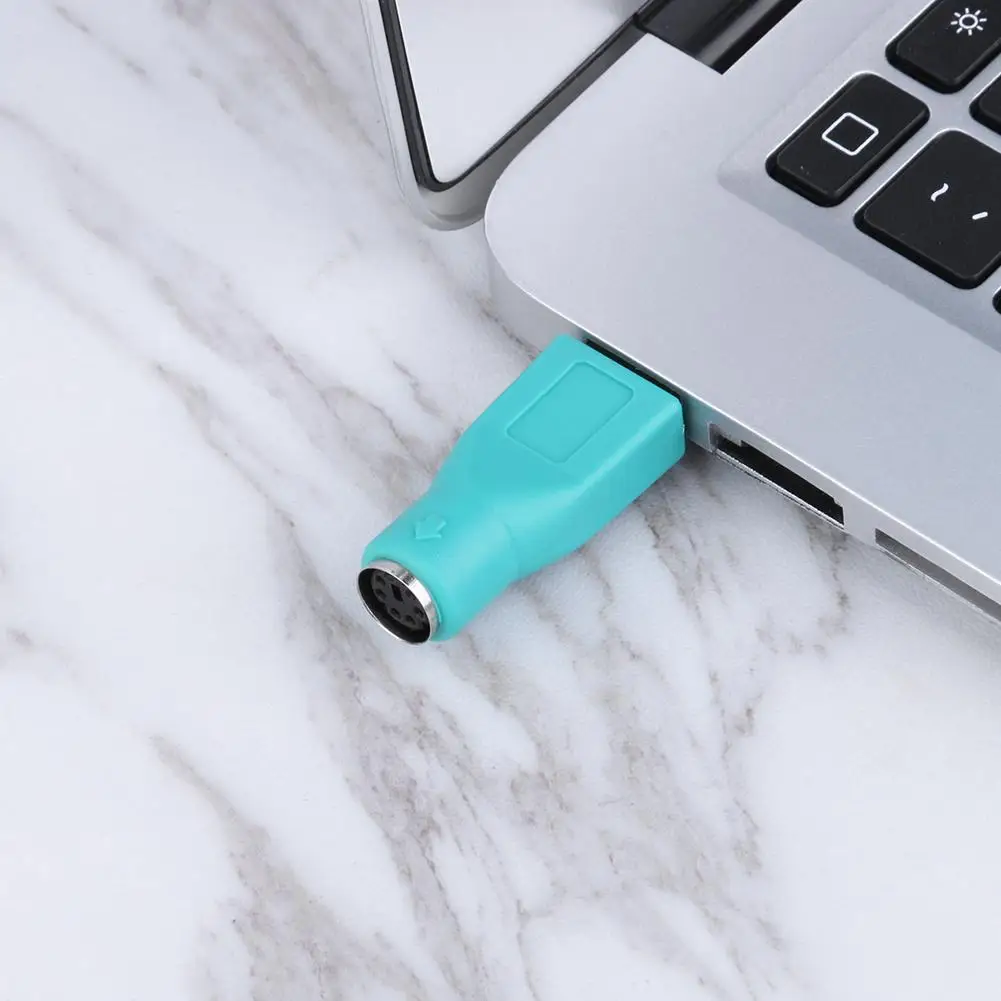 2 uds PS/2 hembra a USB macho adaptadores convertidores para PC teclado ratón ratones - imagen 3