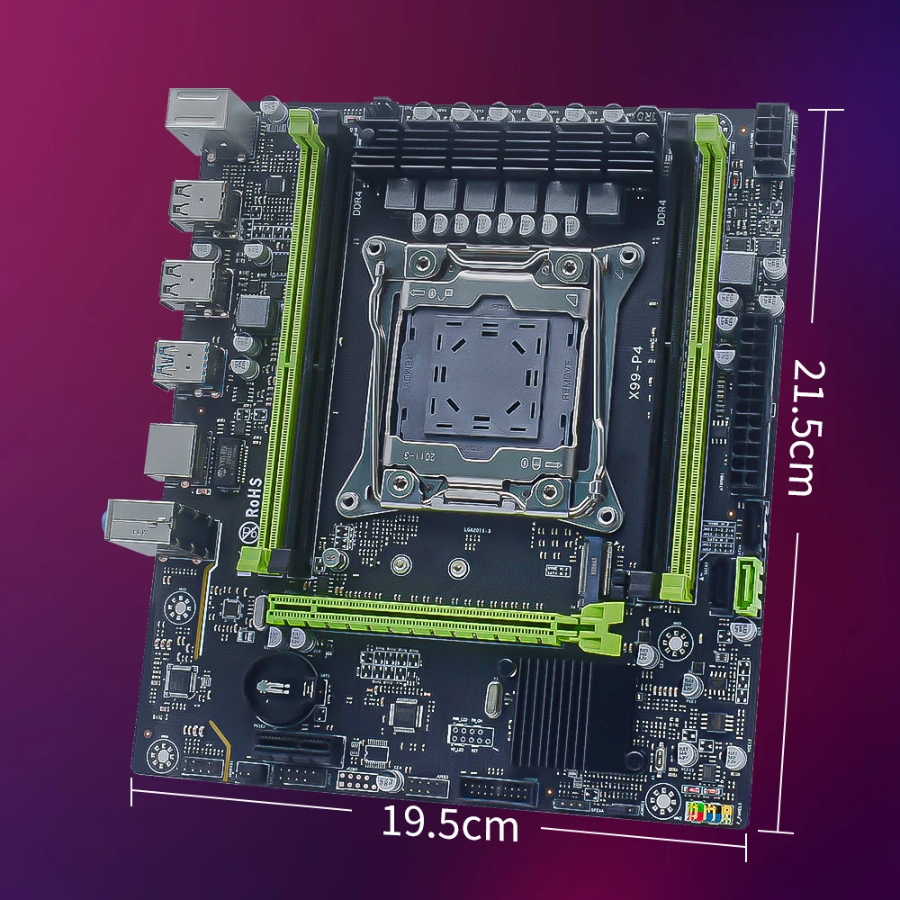 Placa base MUCAI X99-P4: para Xeon E5/i7, 4 ranuras DDR4 (2133MHz), NVMe, 500W BP! - imagen 3