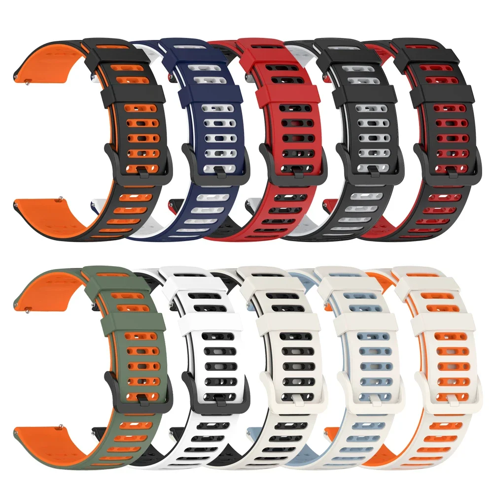 Correa transpirable de 22mm para Huami Amazfit GTR 4 2 2e 47/GTR3 Pro, pulsera deportiva de silicona para reloj Amazfit BALANCE 2/BIP 6 5 - imagen 5
