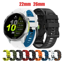 Correa de Silicona Bicolor Garmin QuickFit para Fenix y Forerunner