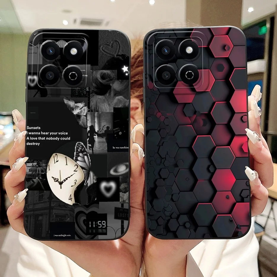 Para Honor X7C funda ALT-LX2 funda única pintada de caramelo a prueba de golpes funda de teléfono de silicona suave para Honor 200 Smart HonorX7C X 7C bolsas - imagen 3