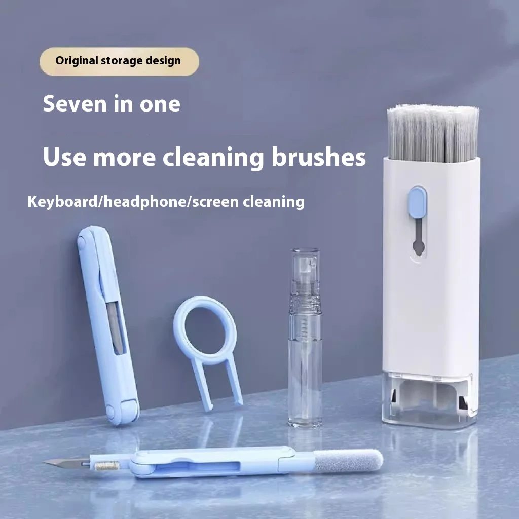 7 en 1 Aifei teclado auriculares Kit de limpieza de teléfono móvil cepillo de eliminación de polvo de computadora herramienta de limpieza mágica