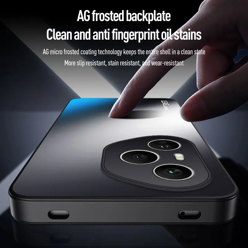 Funda para Honor 400 Pro 300Pro, nuevo estilo, sensación de piel mate, protección de lente AG, funda trasera dura para teléfono para Huawei Honor 400 Pro - imagen 2