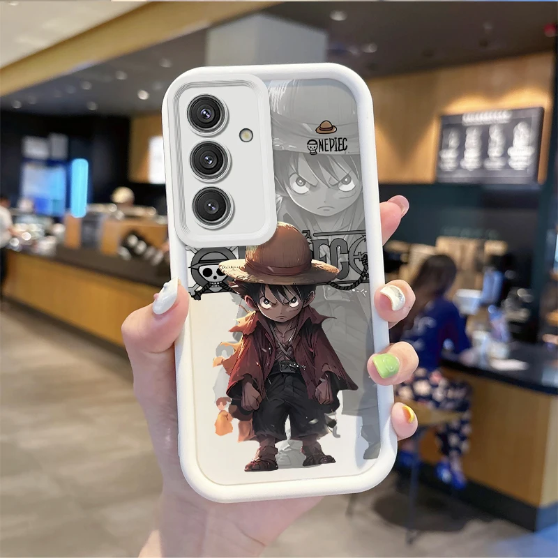 Funda antideslizante de una pieza Luffy para Samsung Galaxy A35 A34 A33 A32 5G A31 A30 A24 A23 A22 A13 A12 A05 A03 cubierta de silicona líquida - imagen 4