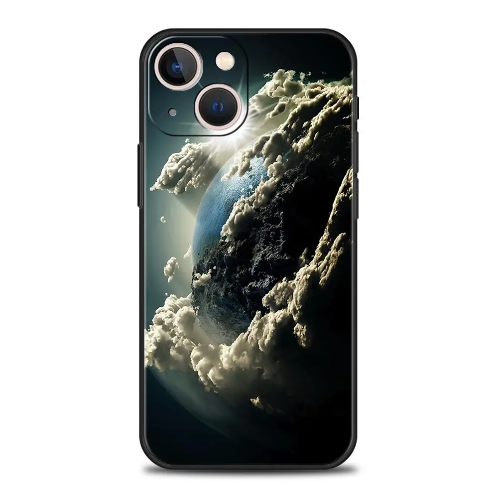 Funda de teléfono Space Earth Stars para iPhone 16 13 15 14 12 11 Pro MAX XR X SE XS 7 8 Plus, funda suave de TPU - imagen 5