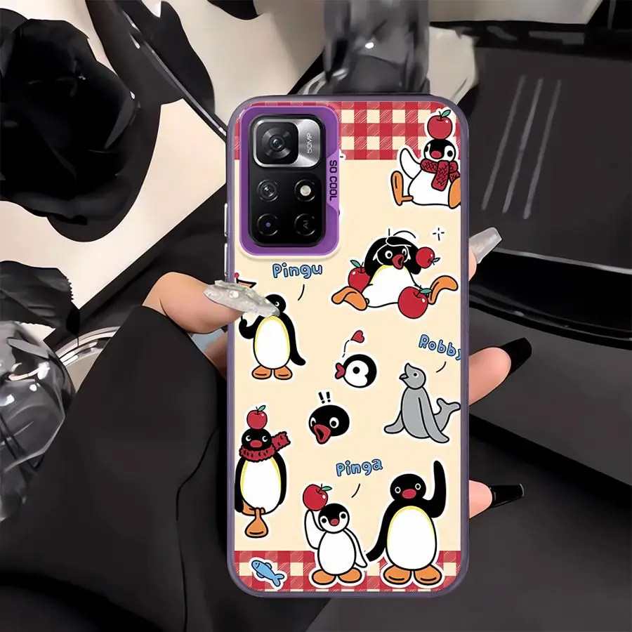 Funda P-ingu de dibujos animados para Xiaomi Mi 12T Pro 13T 11 Lite, funda trasera para teléfono - imagen 4
