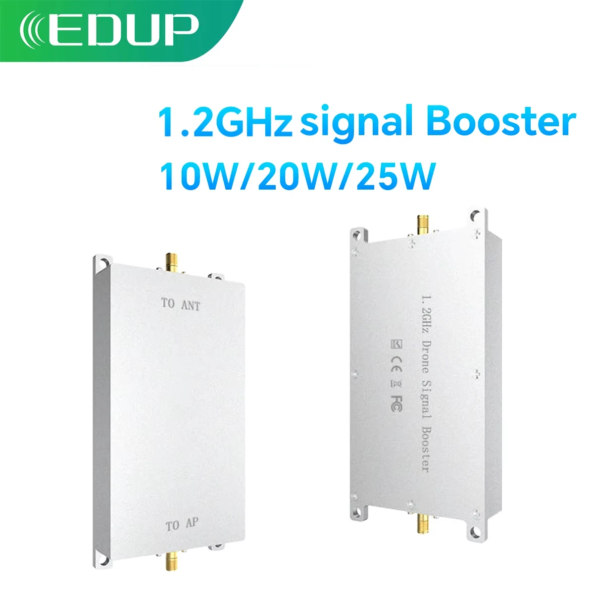 EDUP AB035 1,2 GHz 10W amplificador de señal repetidor extensor de señal inalámbrico amplificador WIFI 1170-1280MHz Plug and Play amplio rango de entrada