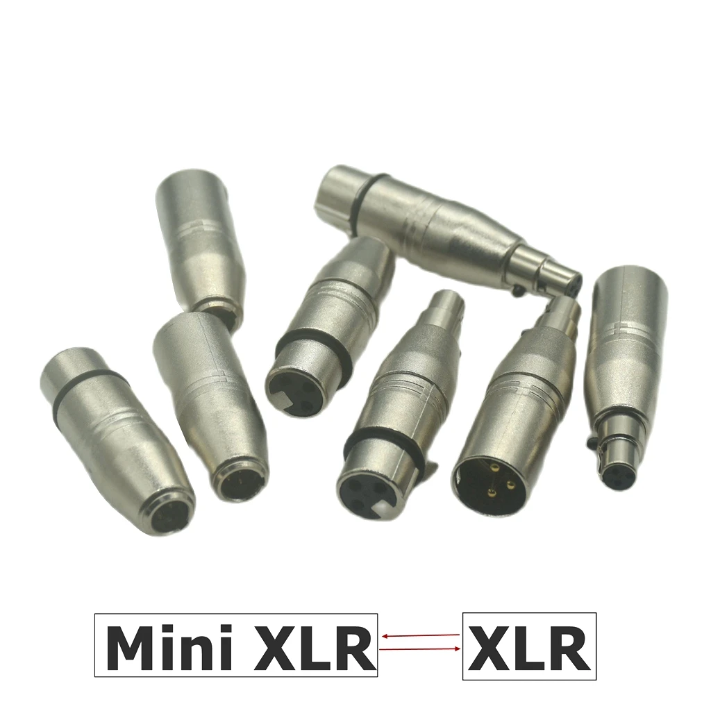Adaptador Mini XLR 3 Pines Macho Hembra Micrófono - imagen 2