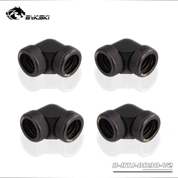 BYKSKI Codo 90° para tubo duro 14 mm - Unión de compresión en cobre