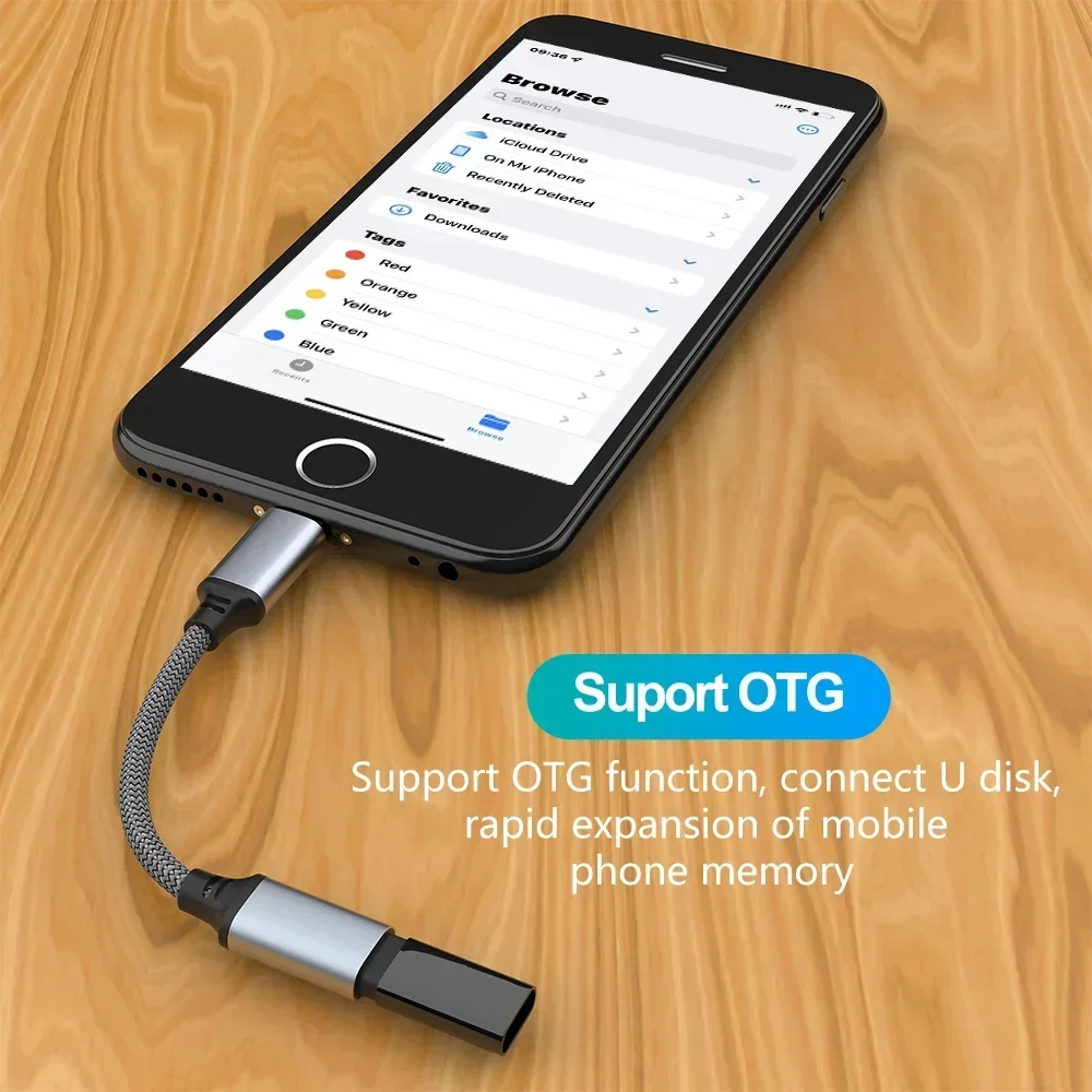 Cable adaptador OTG USB a tipo C para transferencia de datos rápida y carga para teléfonos móviles Ios, tabletas y otros dispositivos - imagen 5