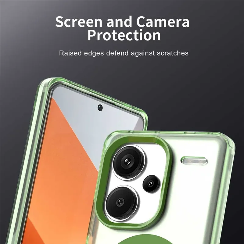 Xiaomi Redmi Note 13 Pro Plus 케이스 Redmi Note 13 Pro 커버 마그네틱 매트 범퍼 보호용 전화 케이스 Redmi Note 13 Funda - imagen 5