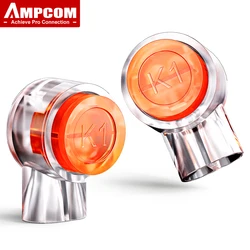 AMPCOM Conector RJ45 K1 Impermeable para Cable Ethernet y Teléfono