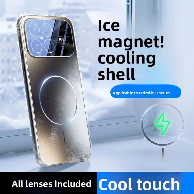 Para Xiaomi POCO F8 Ultra funda dura de PC magnética lente de carga inalámbrica funda protectora trasera para POCO F8 Pro F8Ultra Shell