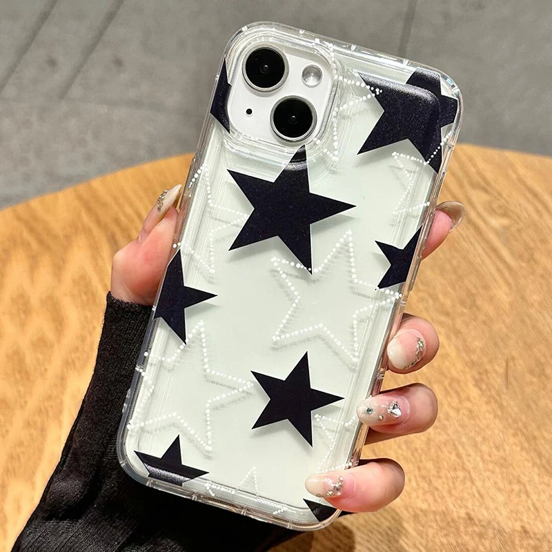 Funda colorida con forma de estrella para Samsung A55 A54 5G A53 A52 A51 A34 A35 A33 A32 A15 A14 A13 A72 A73 S24 S23 S22 S21 FE Ultra Plus - imagen 5